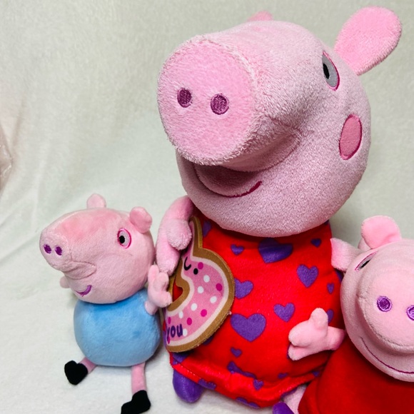Peppa Pig Plush Toys I Love You George Pig Mini Peppa - Picture 4 of 8